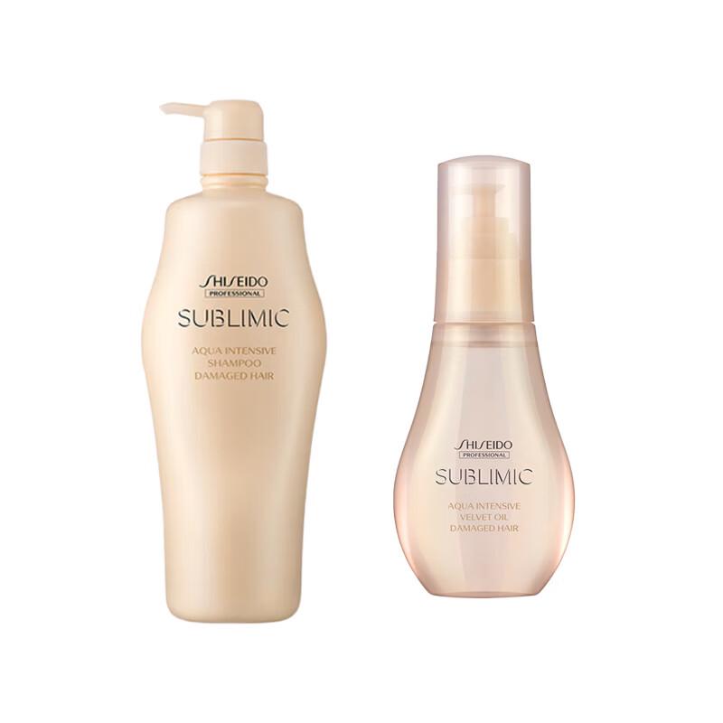Shiseido Professional Sublimic Aqua Intensive Repair Shampoo & Hair Oil Set