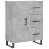 Sideboard Concrete Grey 69.5 x 34 x 90 cm Particleboard