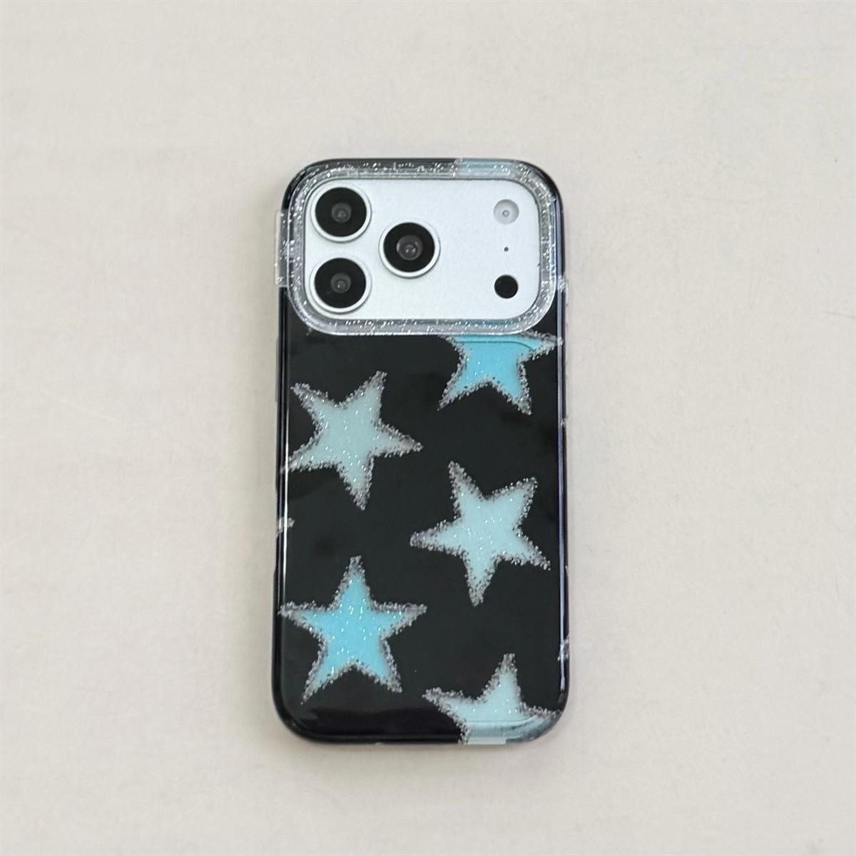 Glitter Star Anti-Fall Phone Case for iPhone 15 Pro Max iPhone 15 Pro Max