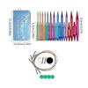 Metal Circular Knitting Needle Set Interchangeable Crochet Hook Crochet Needle Knitting Art Tool for Crocheting