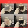 Street Style Small Bucket Bag With Drawstring Closure For Daily Use