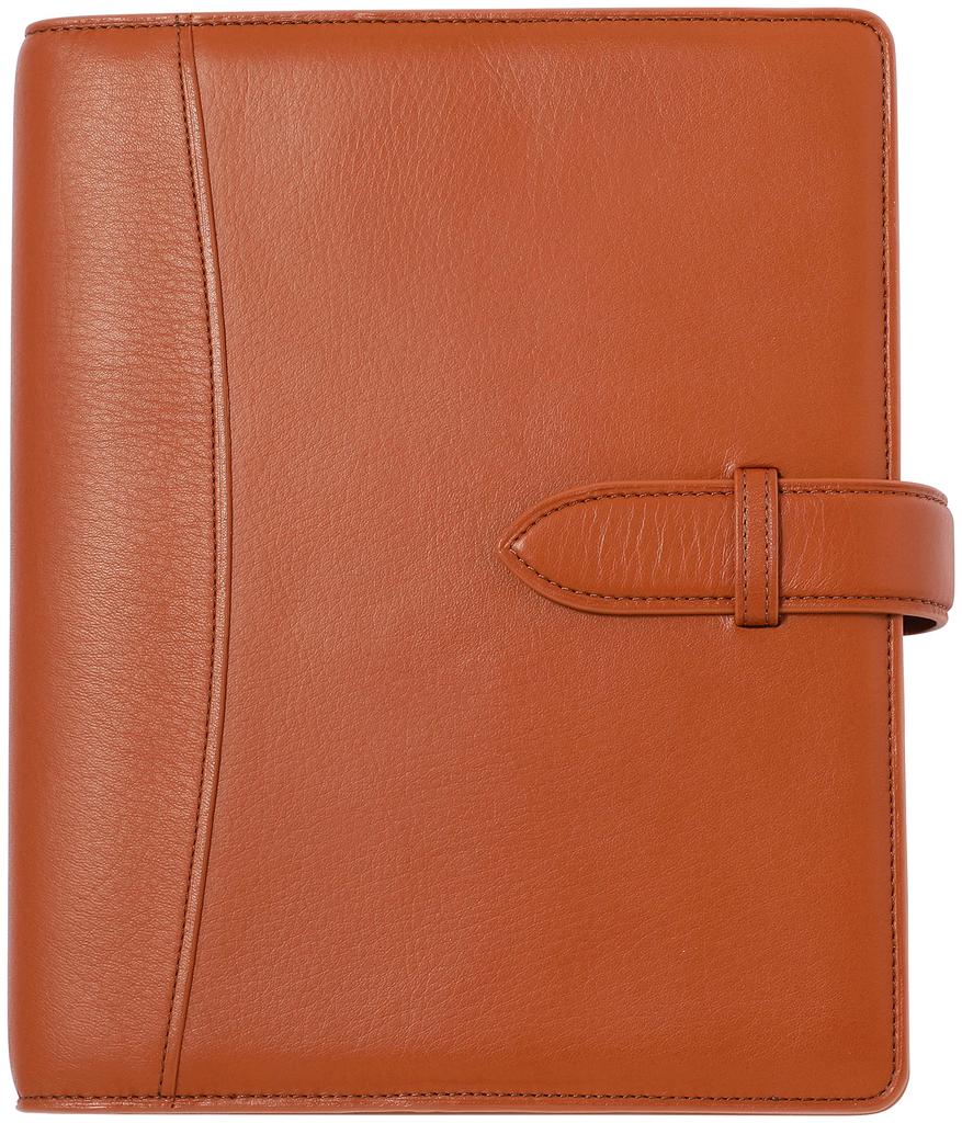 Franklin Planner Calm Soft Leather Binder 30mm Brown Classic Size 65623