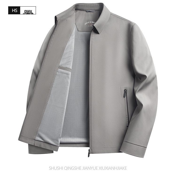 Men's Mid-Age Light Business Casual Lapel Jacket - 2026 Spring Collection