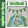Party Football Theme Tableware Plates Napkins Flag Birthday Kids Favors Cartoon