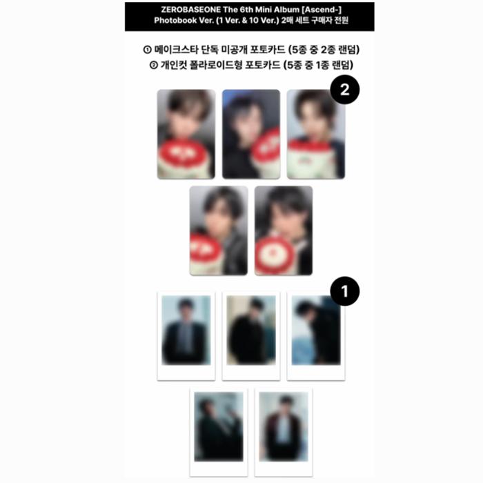 [Précommande] ZEROBASEONE - 6ÈME MINI ALBUM [Ascend-] Version Photobook(TIRAGE AU SORT)