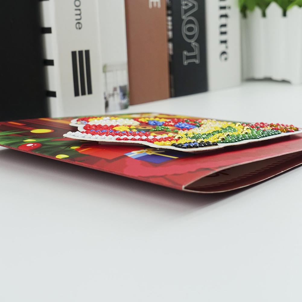 8pcs DIY Special-shaped Diamond Painting Greeting Card Christmas Embroidery Gift