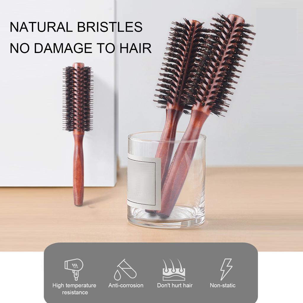 Round Barrel Hair Brush NonStatic Hairstyling Blow Drying Hair Brush for Home Salon