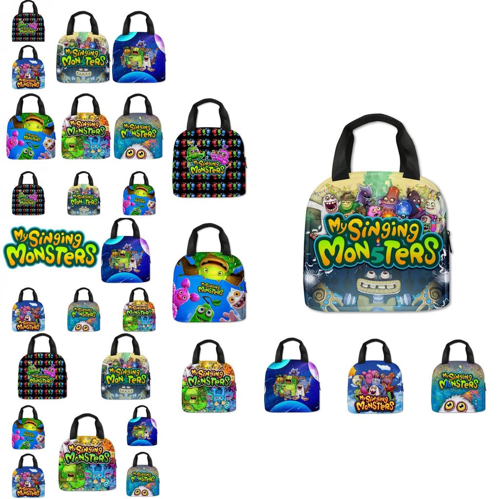 Cute My Singing Monsters Lunch Tote For Elementary School Children