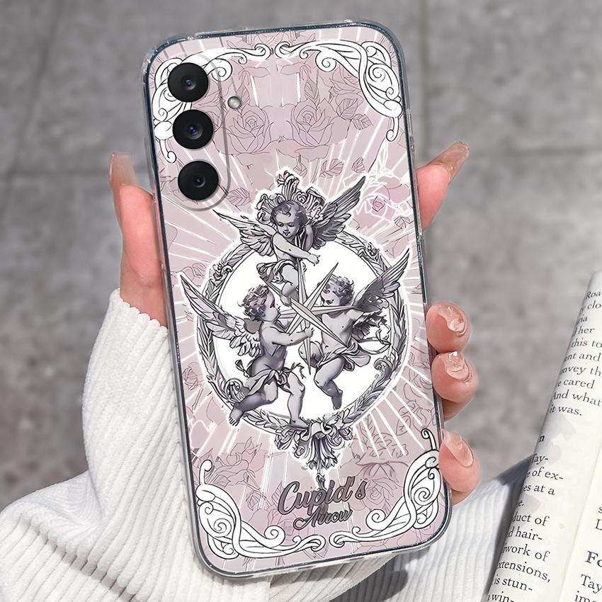 Cover Trasparenti per Telefono Per Samsung M36 M35 M34 M33 M32 M31 M30 M80s M60s M62 M56 M54 M53 M51 Modello Rana Felice Custodia Protettiva Morbida in TPU Per Guscio Samsung
