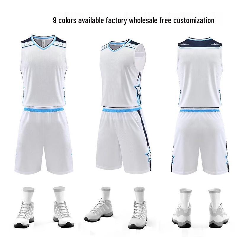 Cross-Border Basketball Training Uniform Set: New Style for Kids & Adults