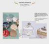 8cm 3D Silk Thread Christmas Ornaments - Set of 9 Foam Balls