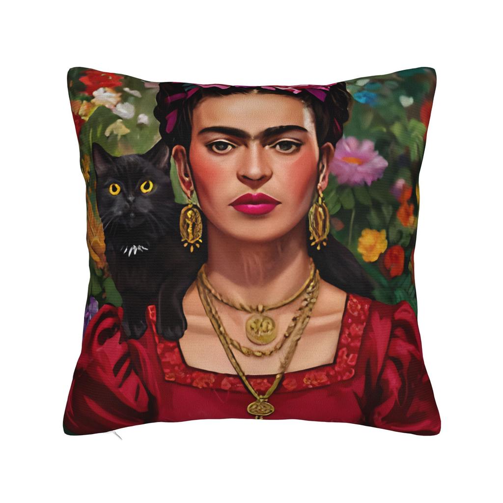 Pillow Case F-Fridas K-Kahlooo Soft Pillow Cover For Sofa Home Decoration Novelty Pillowcases