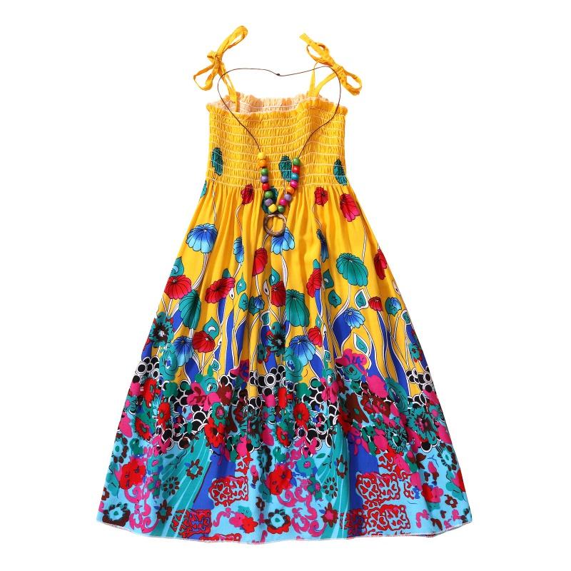 

Bobora/детское платье для девочек, летняя детская одежда для девочек, хлопковые детские летние платья без рукавов с цветочным узором, одежда, платья для девочек L/120