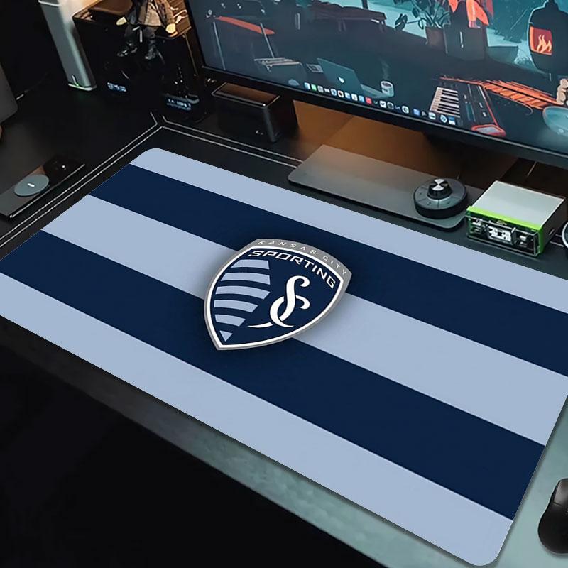 Sporting Kansas City Large Size Mouse Pad Large Gaming Table Cushion Non-slip Laptop Tablet Big Mousepad XXL Mat Mini PC Playmat With Lock edge