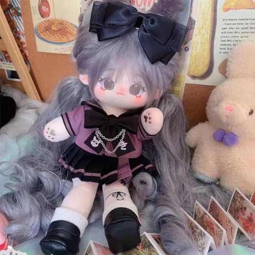 niannyyhouse 20cm Plush Clothes Jacket Skirt Shoes School Suit Cotton Doll Dress Up Doll Accessories