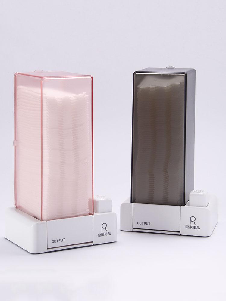 Wall Hanging Use Cotton Pad Holder Automatic Cotton Pad Dispenser Cosmetic Makeup Cotton Pads Organizer for Lint Free Nail Wipes
