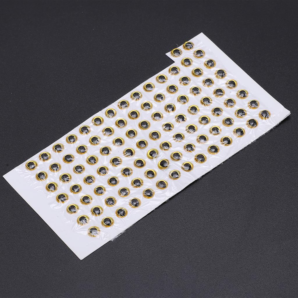 100 Stück Fischaugen 5mm   3D Rund Weich   Leicht Zart Angelköder Augen