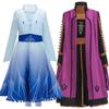 Die Eiskönigin Elsa Anna Kinder Cosplay Kostüm Elegantes Prinzessinnenkleid für Mädchen
