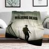The Walking Dead Fleece Blanket Soft Microfiber Throw Blanket for Sofa Bed Decor Luxury Thick Warm Plush Design
