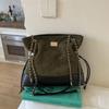 Lingge Chain Bag Vintage Bucket Bag Women's Stitching Shoulder Bag Commuter Crossbody Bag