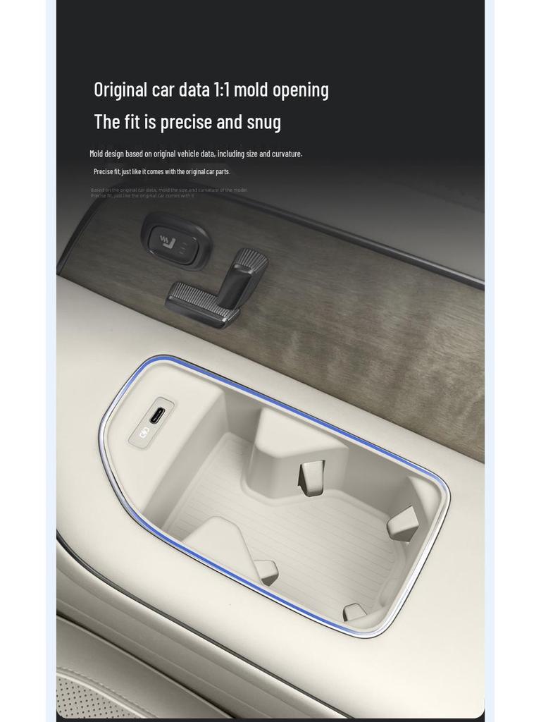 Porte-gobelet en silicone compatible pour 26 modèles pour la troisième rangée du Nio ES8 - Accessoire de voiture 3e génération 2026