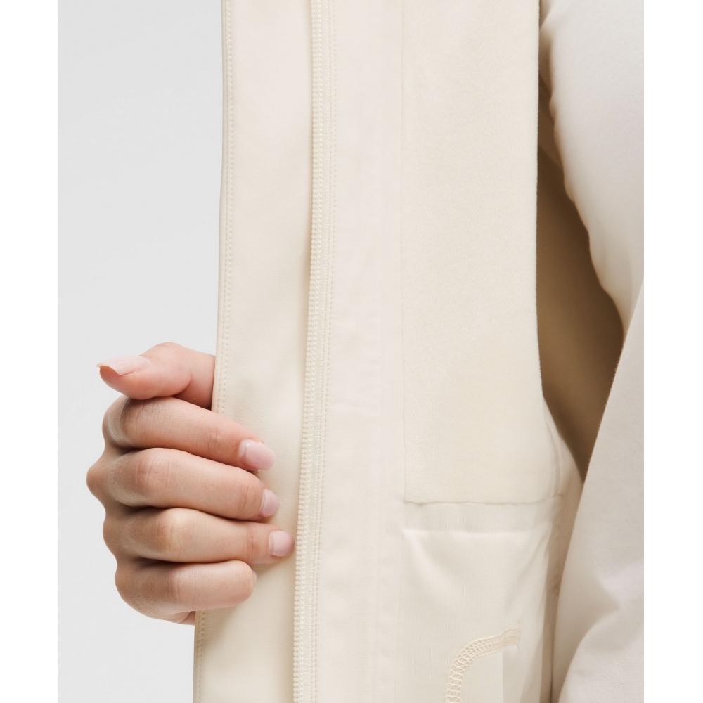 Lululemon Repelshell Cinch Back Rain Jacket Light Ivory