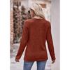 GMXIA Women's Autumn Button Fashion Solid Color Long-sleeved T-shirt