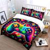 Colorful Gaming Controller Set Bedding Duvet Cover Set Duvet Cover Pillowcases (1 * Duvet Cover 2 * Pillowcases, without duvet insert)