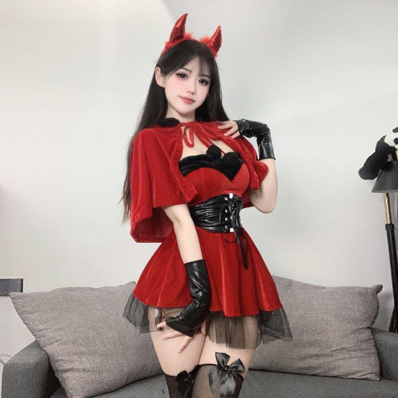 Little devil halloween christmas costume uniform sexy two-dimensional witch pure desire suit female new