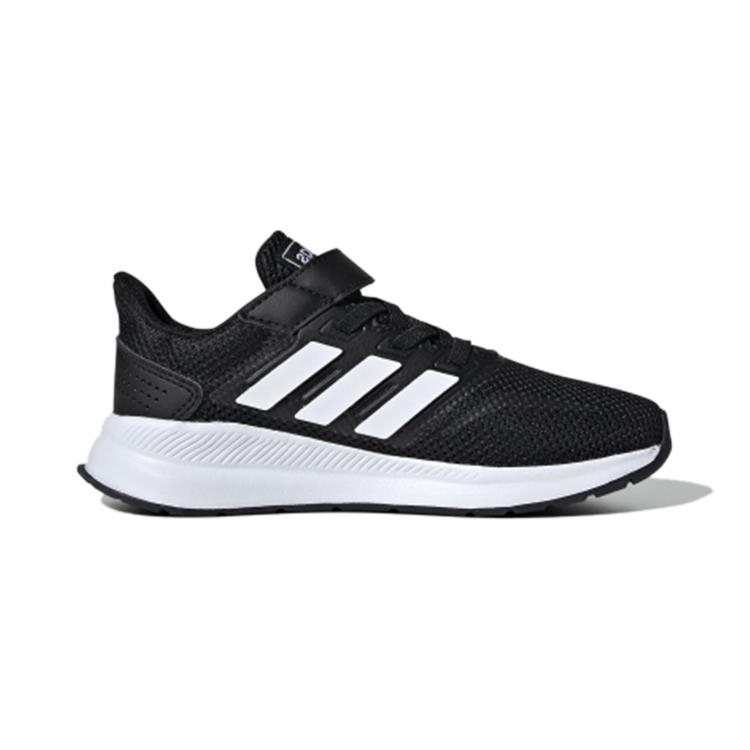 adidas Neo Runfalcon Run Falcon Slip Resistant Abrasion Resistant Low Top Running Shoes Black White EG1583