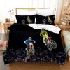 3D Racing Bedding Set King Queen Down Duvet Cover Pillowcase 2/3pcs Motocross Bed Cover Boys Men Home Textile Gift