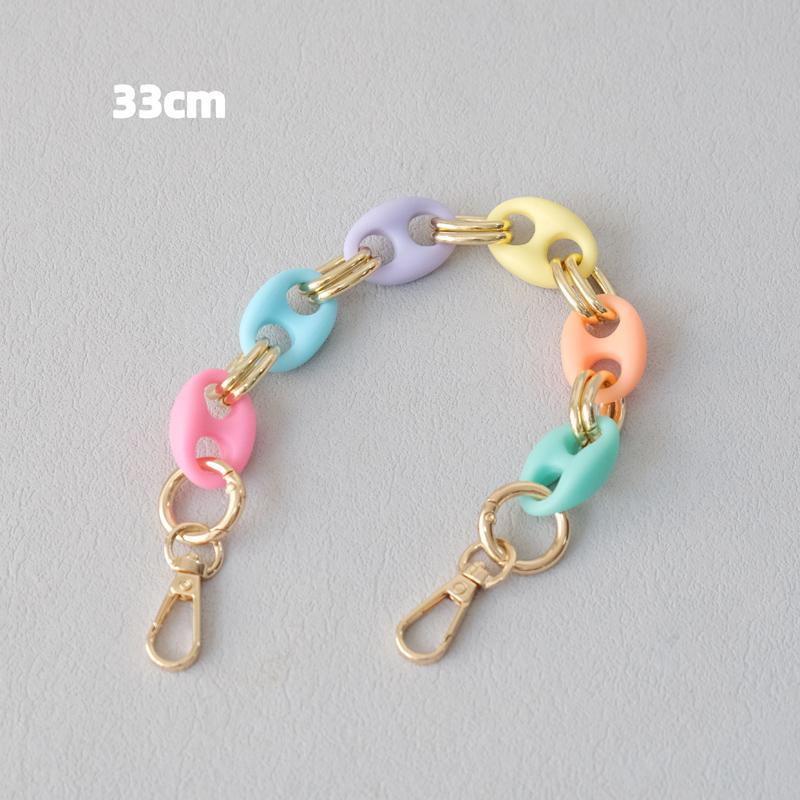 New Fashion Woman Bag Accessory Detachable Candy Acrylic Chain Cute Acrylic Luxury Strap Women Elegant Bag Shoulder Handle Chain