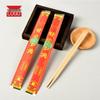 Xihe Individually Wrapped Bamboo Disposable Chopstick & 4-Piece Cutlery Set
