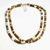 Türkis Holz Halskette Boho Strand Surfer Verstellbare Perlen Halsketten für Damen Herren Sommer Schmuck Geschenke
