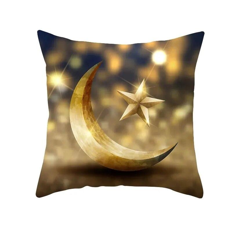 EID Mubarak Decorative Cushion Cover Ramadan Decoration Home Islamic Muslim Ramadan Kareem EID Al Adha Gift Sofa Pillow Cover