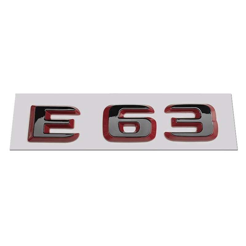 

For GLE W166 W167 Emblem Badge E63 GLE53 GLE63 Trunk Rear Logo Sticker Black Red Style Accessories