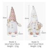 Christmas Decorations Rudolph Gnomes Ornaments LED Light Long Whiskers Figurine Ornaments Christmas Dolls New Year Gift