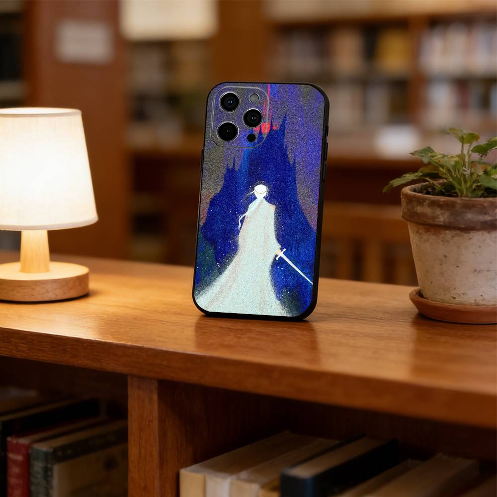 Dark Art Style Phone Case For iPhone 17,16,15,14,13,12,11 Plus,Pro Max,XS,Soft Silicone Black Cover