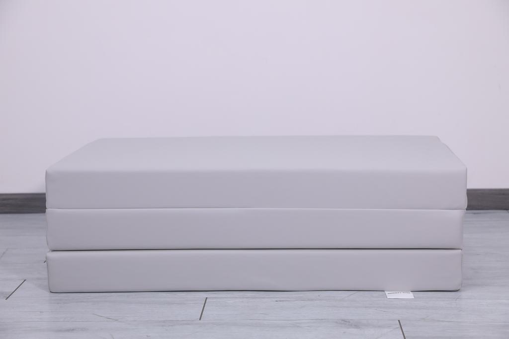 Gymnastic Mattress Satellite Pu 150X100X10 Cm - Three-Piece Grey