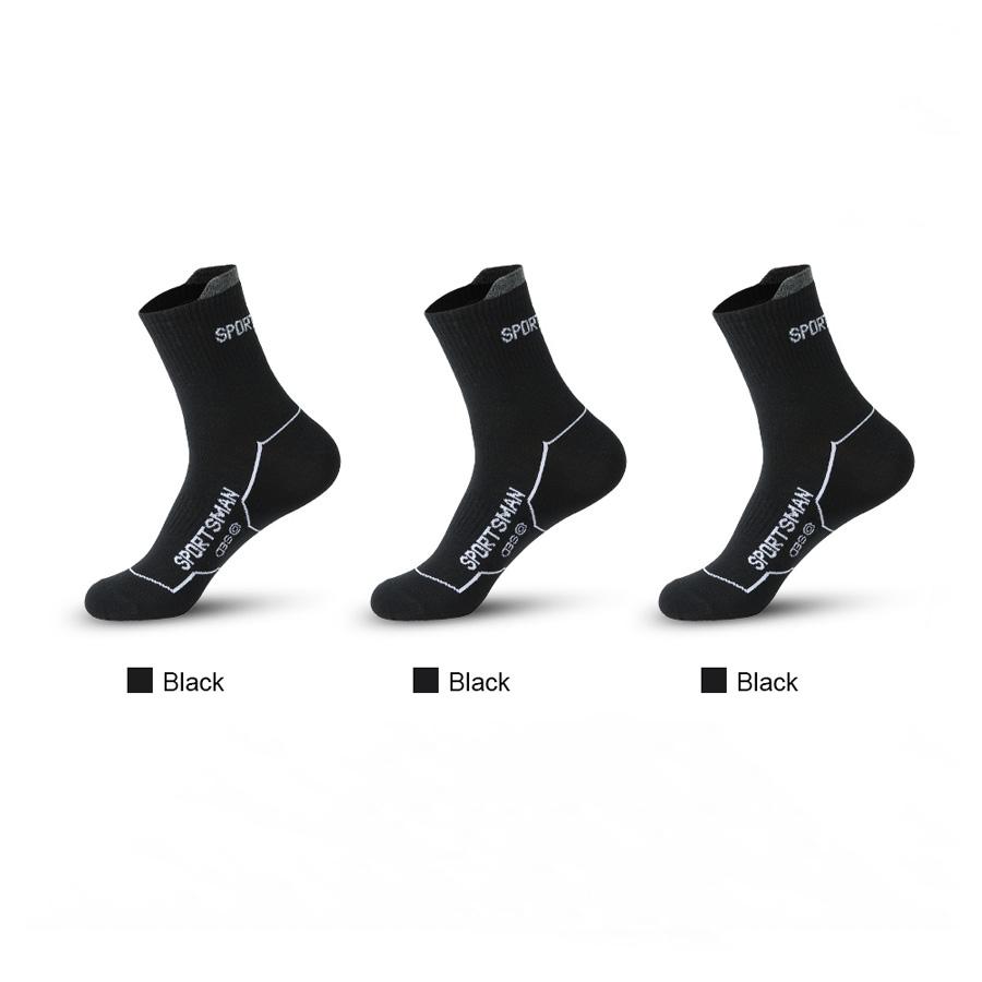 3 Ζεύγη Ανδρικές Κάλτσες Εξωτερικού Χώρου Γυμναστηρίου Υψηλής Ποιότητας Άνετες Μαλακές Με Πρόσφυση στο Έδαφος Νέο Στυλ Μεσαίο Αλφάβητο Μόδα Κάλτσες Τρεξίματος