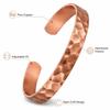 Adjustable Copper Bracelet Waterproof Bangle Jewelry Stylish Unisex Bracelet  for Men and Women