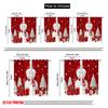 2 Stück, 2D-Flachdruck Beliebte Vorhangpaneele Niedlicher Schneemann Weihnachten Winterurlaub_c (3) 100% Polyester (ohne Stange) Urlaub