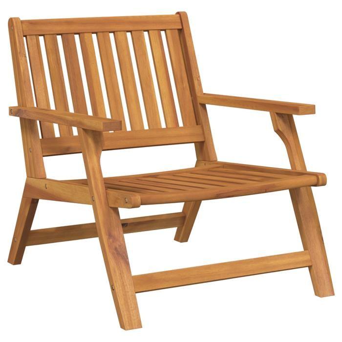 VidaXL Garden Chairs 2 Pcs 76x67x73.5 Cm Solid Acacia Wood 367826