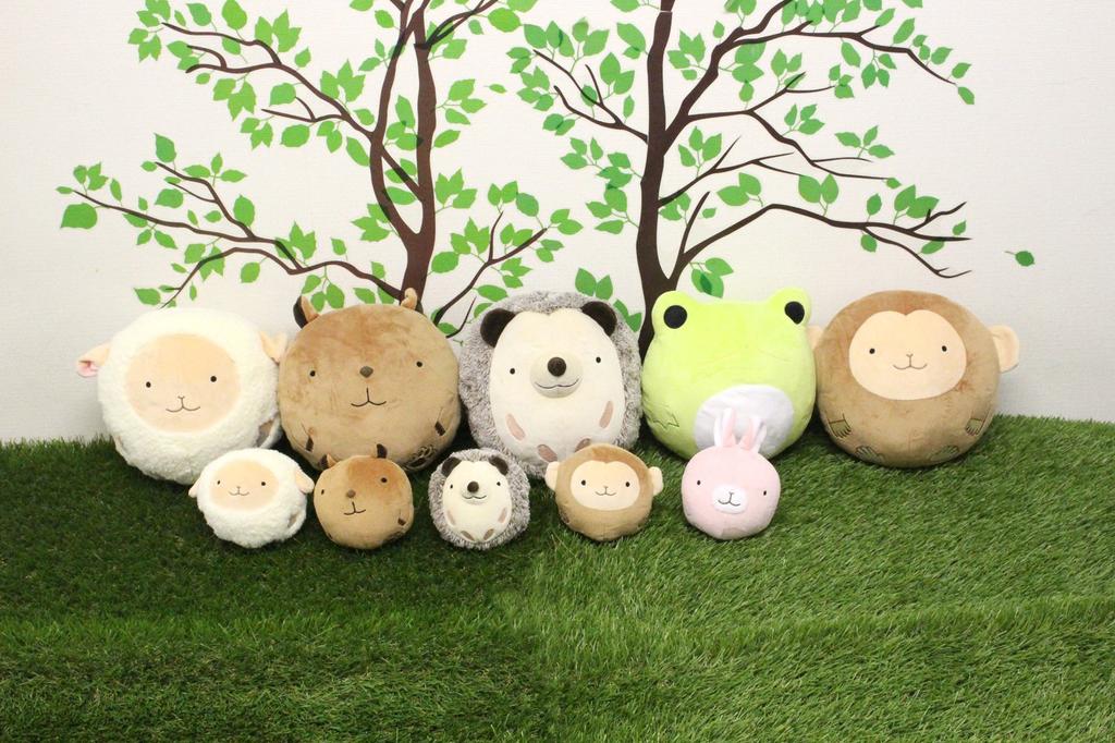 Shinada Global Manmaru Zoo Capybara (S) 11 X 11 X 11cm Mascot Goods Animal Merchandise MNMR-0098K