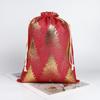 5pcs/lot Cloth Christmas Drawstring Storage Bag Christmas Packaging Bags  Candy Jewelry Toy Presents