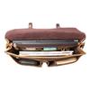 Men's Retro Crazy Horse Leather Crossbody Briefcase - Large Capacity Genuine Cowhide Handbag