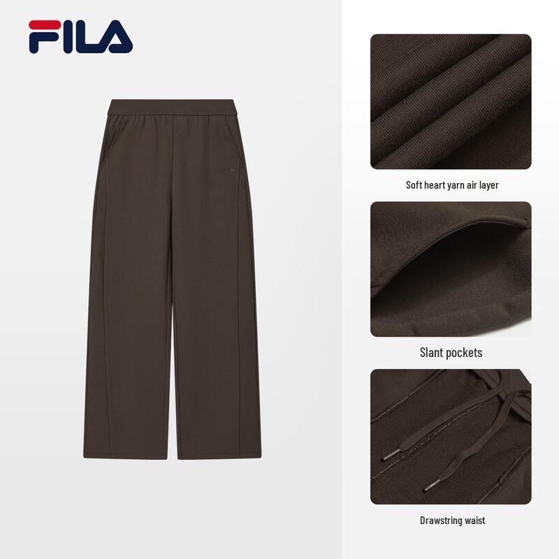 FILA Women s YODAR Knit Straight Wide-Leg Pants S