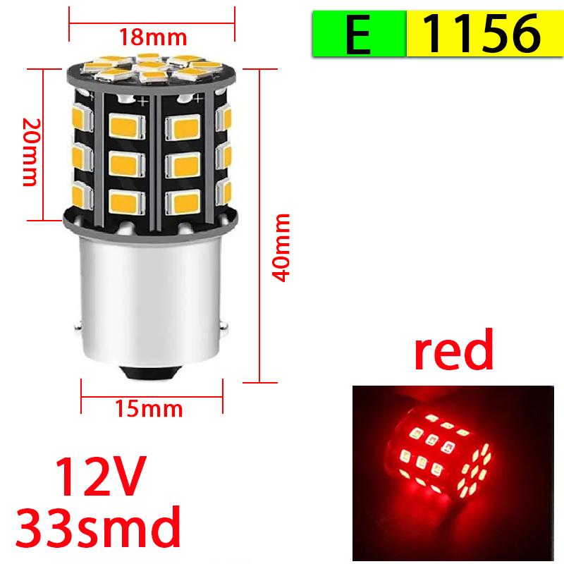 2pcs Led Lamp Turn Lamp Brake Lights Signal Lamp bau15s 1156 1157 BA15S T20 W21/5W 3157 3156 Bulbs 144smd LED Bulb Canbus Lamp