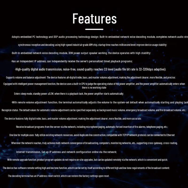 Takstar Network IP Audio Column Speaker