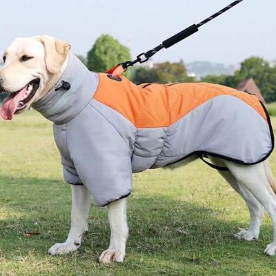 Yüksek boyunlu Köpek Ceket Pamuk Büyük Köpek Yansıtıcı Yelek Labrador Kostüm Köpek Pamuklu Giysiler Pet